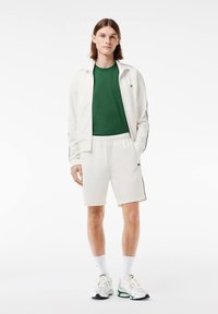 Lacoste INTERLOCK CONTRAST - Pantalones deportivos - flour