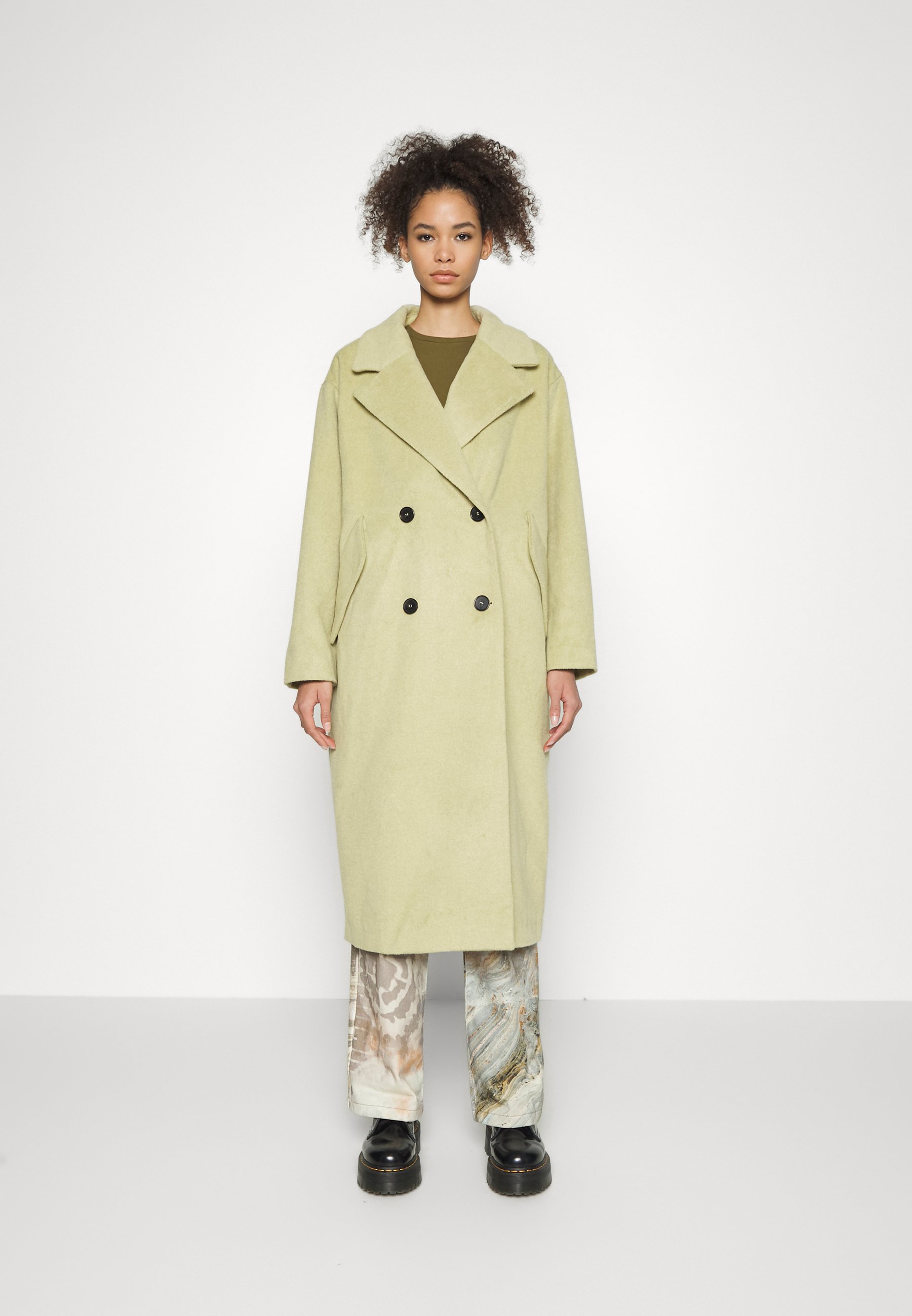 Monki Classic coat - beige medium/beige 