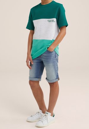 WE Fashion, Shorts vaqueros - light-blue denim