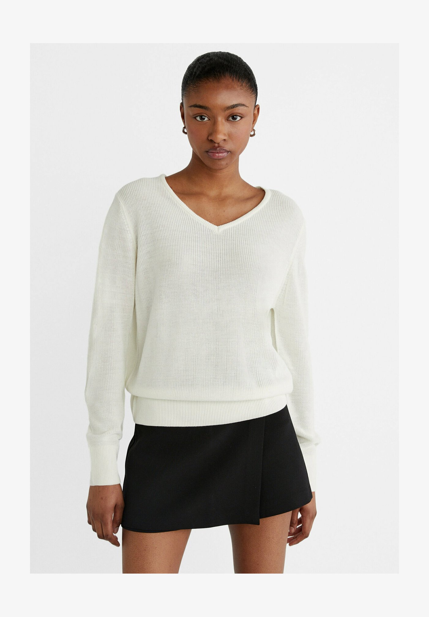 Maglione Donna Vila Con Spalle Scoperte E Maniche 3/4 In Cotone Biologico - Look Casual Chic