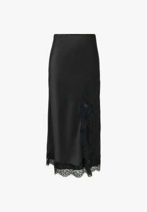 ONLY, SKIRT ONLMENUS SKIRT LONG SKIRT - Jupe longue - black