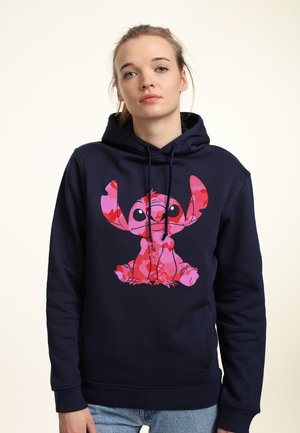 LILO STITCH STITCH HEART FILL - Jersey con capucha - navy blue