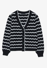 Chaqueta de punto - black/off-white