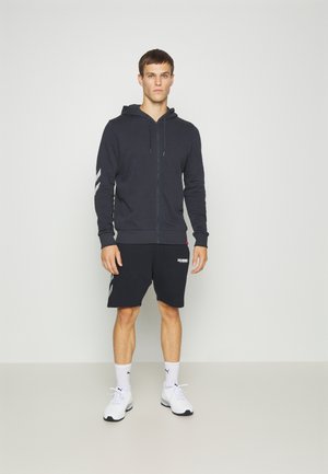 HMLLEGACY ZIP HOODIE SHORT SET - Trainingsanzug - blue nights