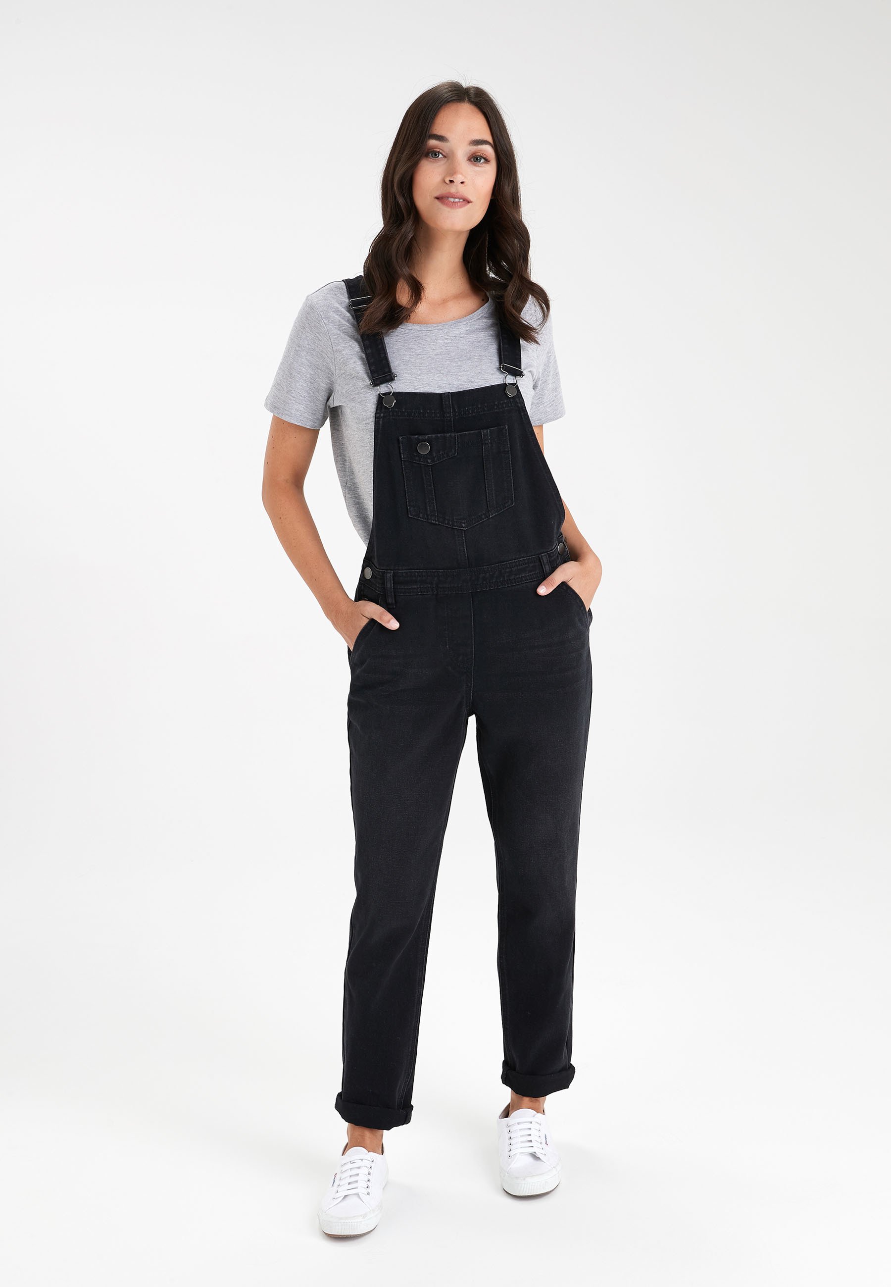 next black dungarees