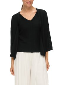 s.Oliver BLACK LABEL Strickjacke - schwarz