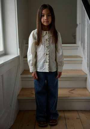 Lil' Atelier, JEANS WIDE LEG - Jean boyfriend - dark blue denim