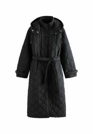 Next, LONG QUILTED JACKET - Wintermantel - black