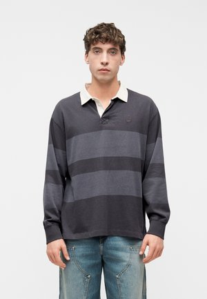 STRIPED RUGBY - T-shirt à manches longues - blackened pearl