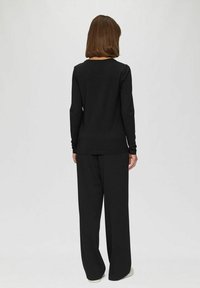 s.Oliver RUNDHALS  2ER PACK - Long sleeved top - schwarz