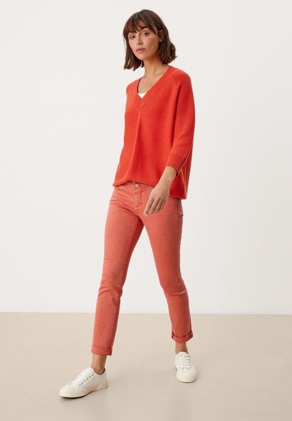 MIT SATTELBUND - Jeans Slim Fit - light orange