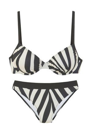 BÜGEL SET - Bikini - schwarz creme