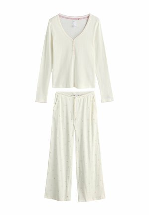 REGULAR FIT - LONG SLEEVE SET - Pyžamová súprava - white tulip