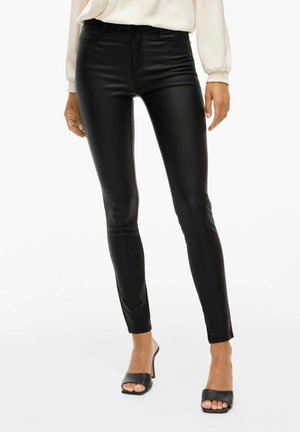 SLIM-FIT VISARAH  - Püksid - black beauty