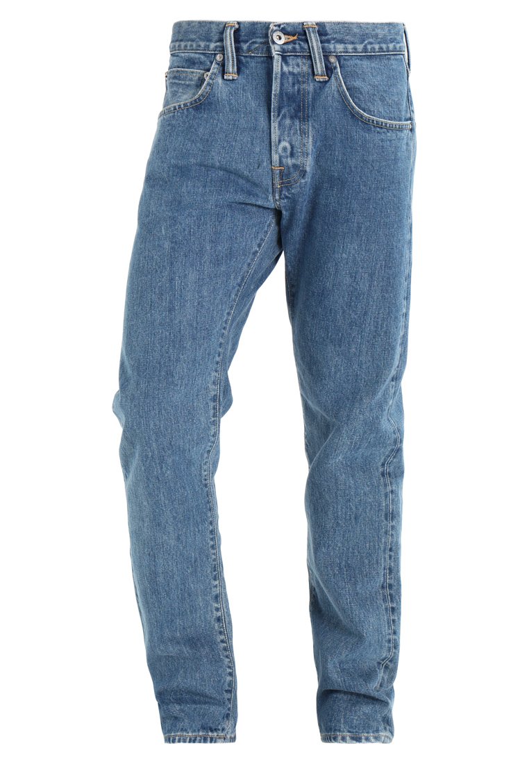 Jean Edwin ED-55 Relaxed Droit - Taille 42 (W32 L32) - Délavé Bleu Effiloché - Neuf Sans étiquette