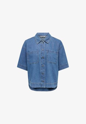 ONLY, DENIM SHIRT ONLCLEO DENIM SHIRT - Blúzka so zapínaním na gombíky - medium blue denim