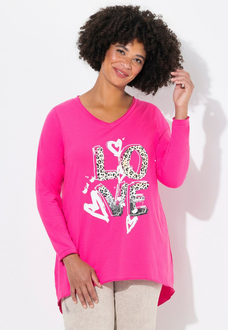 Angel of Style WITH LOVE PATTERN - Longsleeve - neon berry