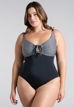 INTERO STAMPA TRIBAL - Swimsuit - nero