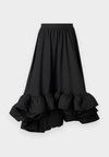 ADRIANA FRILLED - A-line skjørt - black