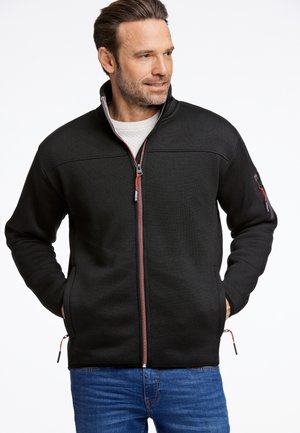 FULL - Felpa con zip - black