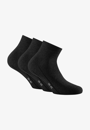 Rohner Advanced Socks 3 PACK UNISEX QUARTER - Socks - schwarz