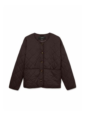 Vero Moda Curve, QUILTED JACKET VMOLIVIA JACKET - Übergangsjacke - chocolate torte