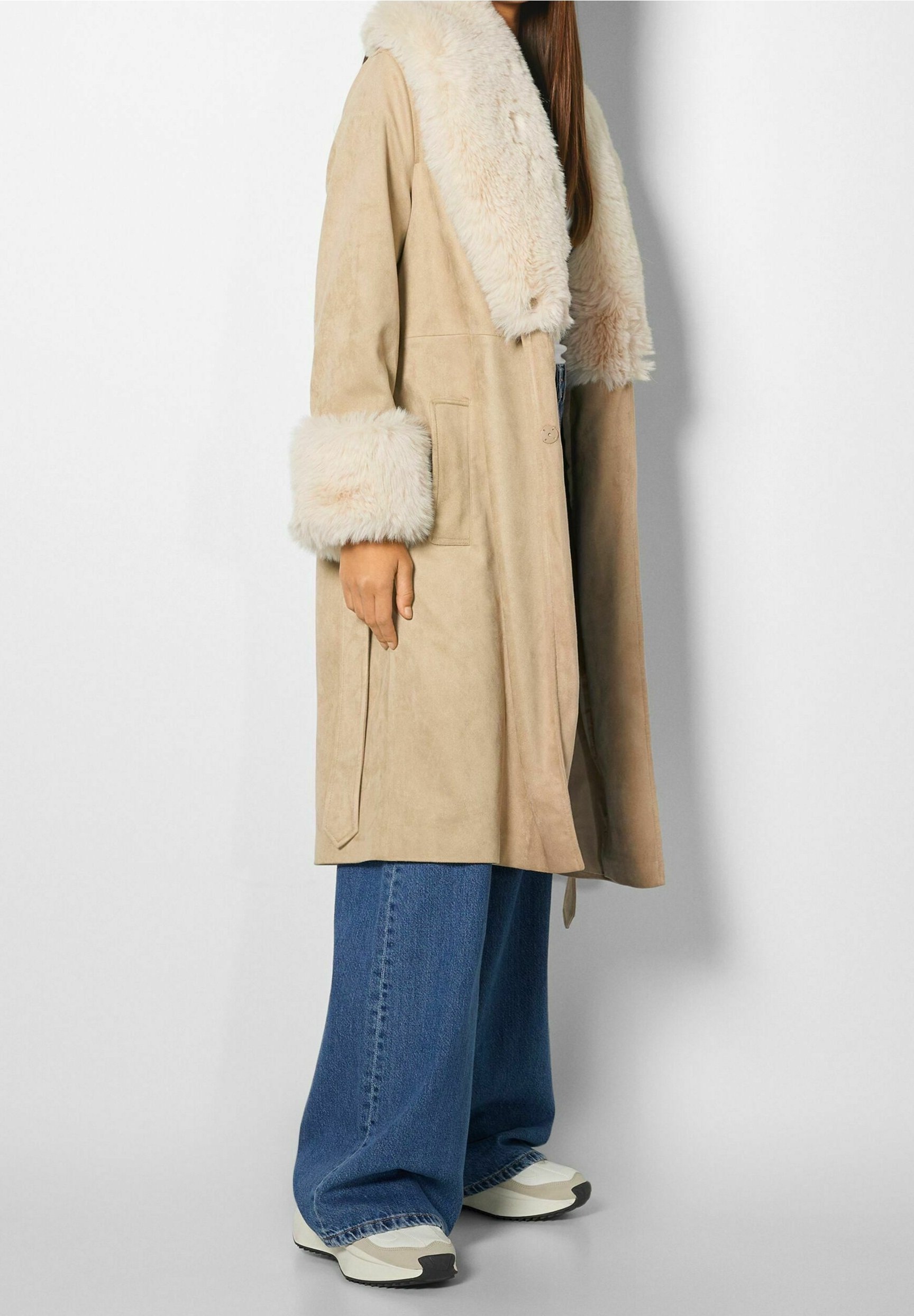 Beige Mantel Bershka Zalando Bershka Klassischer Mantel Beige (Pre