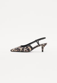 FRANCA - Ballerine sling - black/beige