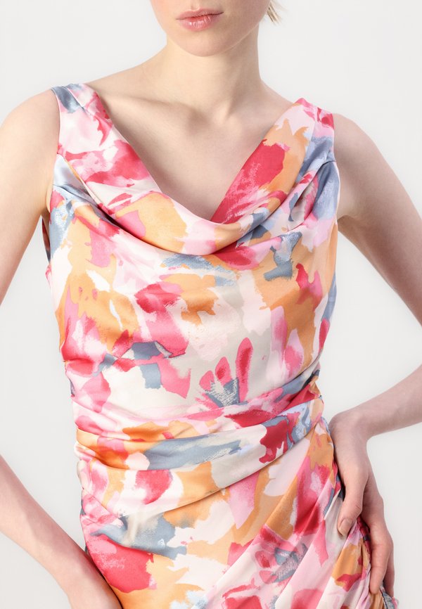 Cowl Neck Draped Maxi Dress - Occasion wear - abstract3