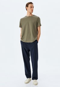 Koton CREW NECK  - T-shirt - bas - khaki