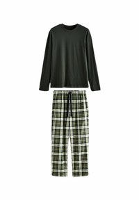 Next COSY MOTIONFLEX LONG SLEEVE SET - REGULAR FIT - Pyjama - green check