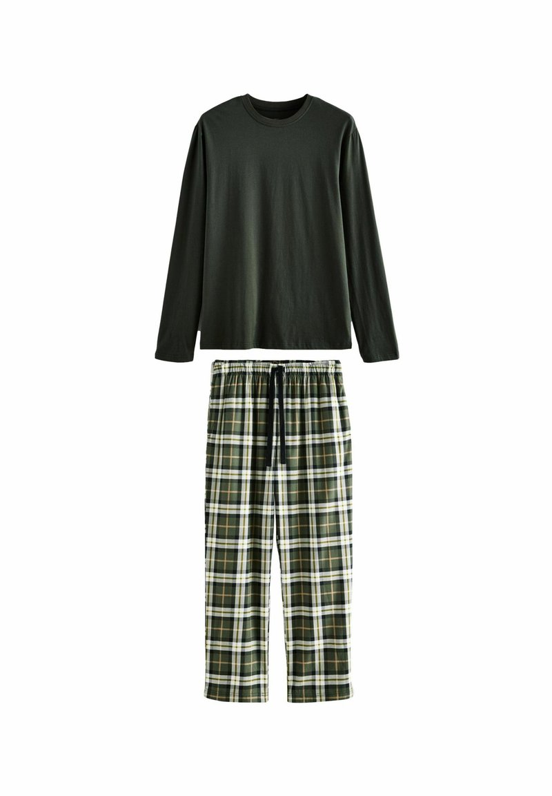 Next COSY MOTIONFLEX LONG SLEEVE SET - REGULAR FIT - Pyjama - green check