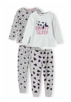 2 PACK SET - Nattplagg set - grey white