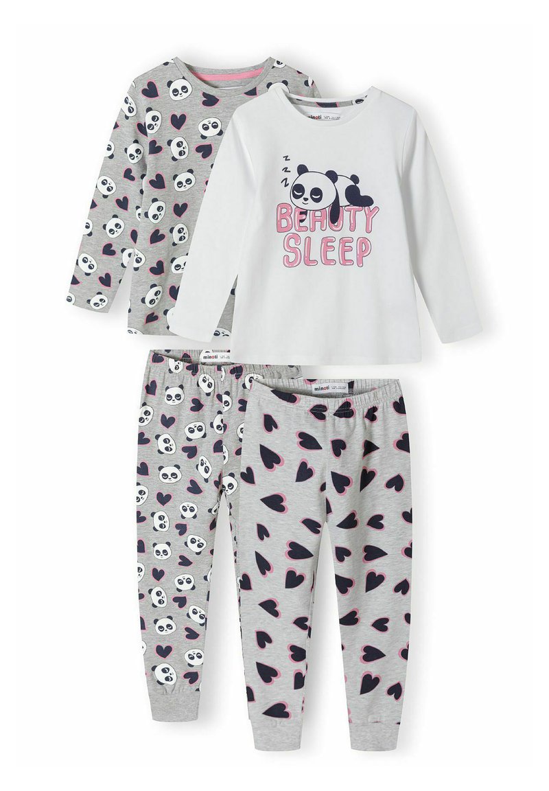 MINOTI 2 PACK SET - Nattplagg set - grey white/grå - Zalando.se