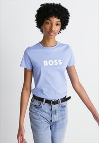 BOSS ELOGO - Marškinėliai su spaudiniu - bright blue