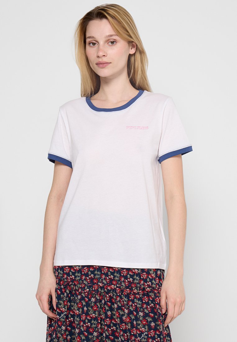 Pepe Jeans T-shirt print wit Pepe Jeans T-shirt print wit