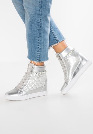 Höga sneakers - silver-coloured