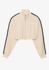 Užtrauktuku užsegamas treningas - off-white/dark blue