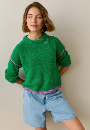 Next, Maglione - green/purple tipped