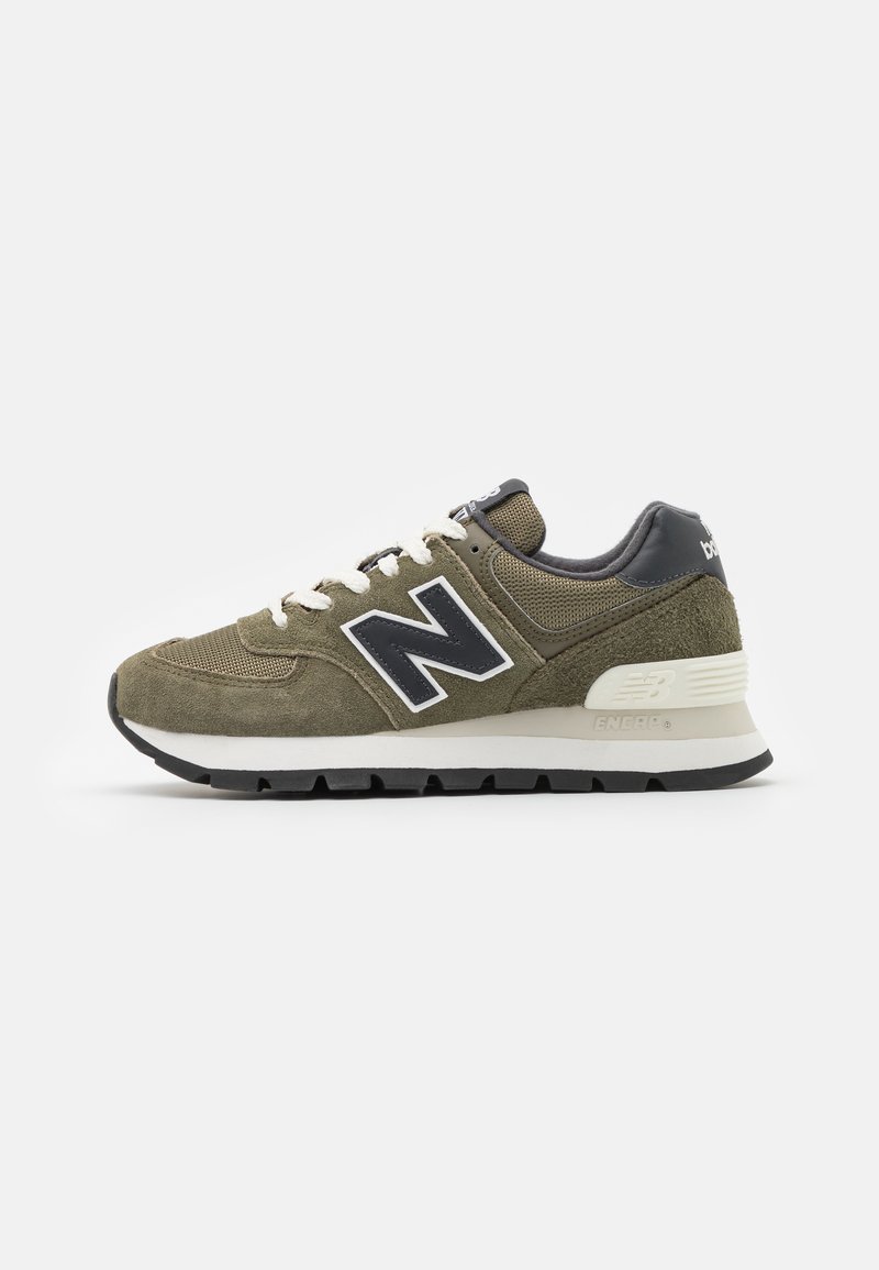 New Balance 574 UNISEX Trainers mottled olive/dark green/mottled