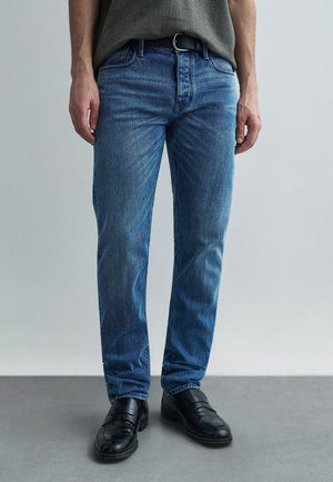 POCKETS PANT - Straight leg jeans - medium blue denim