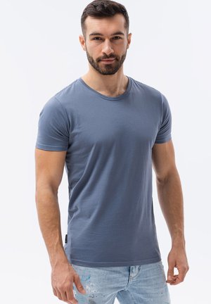 Ombre SET OF THREE - T-shirt basique - denim white burgundy
