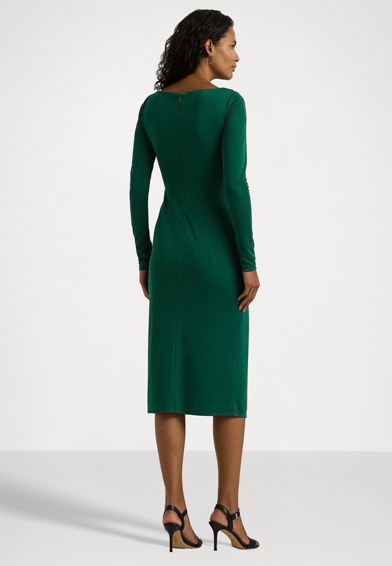 Lauren Ralph Lauren JERSEY LONG-SLEEVE COCKTAIL DRESS - Jersey dress - deep  emerald/dark green - Zalando.ie