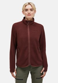 Peak Performance W PILE ZIP  - Fleecejakke - dunkelrot