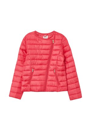 IMBOTTITO CERNIERA ASIMMETRICA - Giacca invernale - corallo acceso