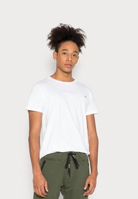 Replay CREW TEE 3 PACK - T-shirt básica - brown/aviator blue/white