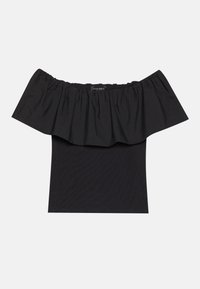 T-shirt med print - black