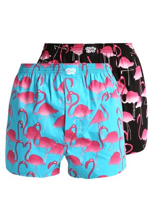 Lousy Livin Underwear FLAMINGO 2 PACK - Boxershorts - black/blue