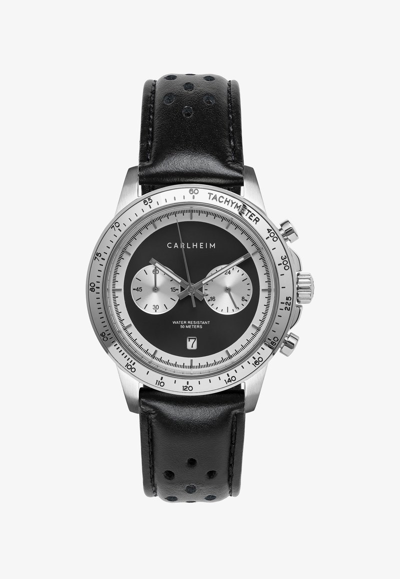 Carlheim RACING AKSEL 40MM RACING - Cronógrafo - black and silver coloured silver