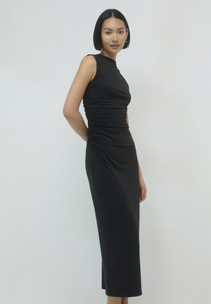 Calliope SMANICATO CON SPACCO - Maxikleid - nero